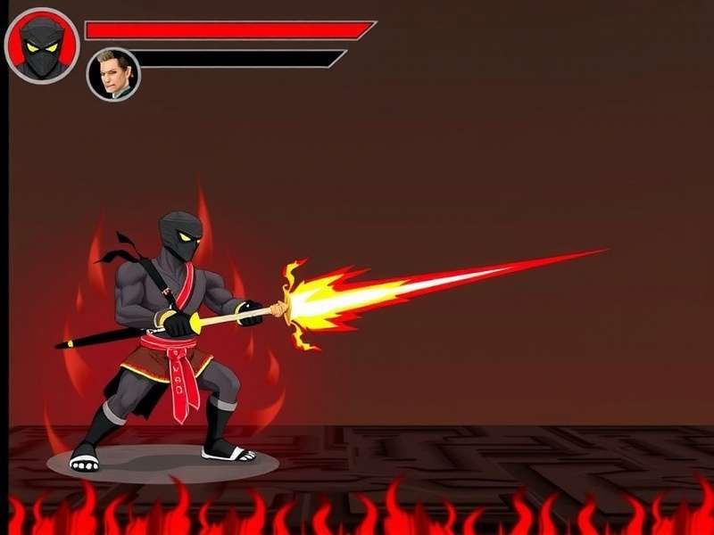 Warrior Fire Ninja Gameplay Screenshot